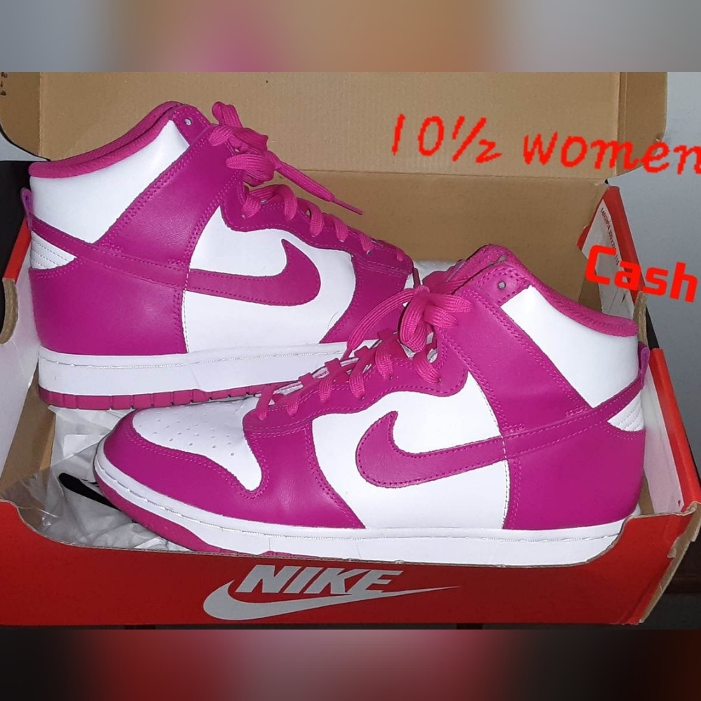10.5 women's Nike high dunk pink prime